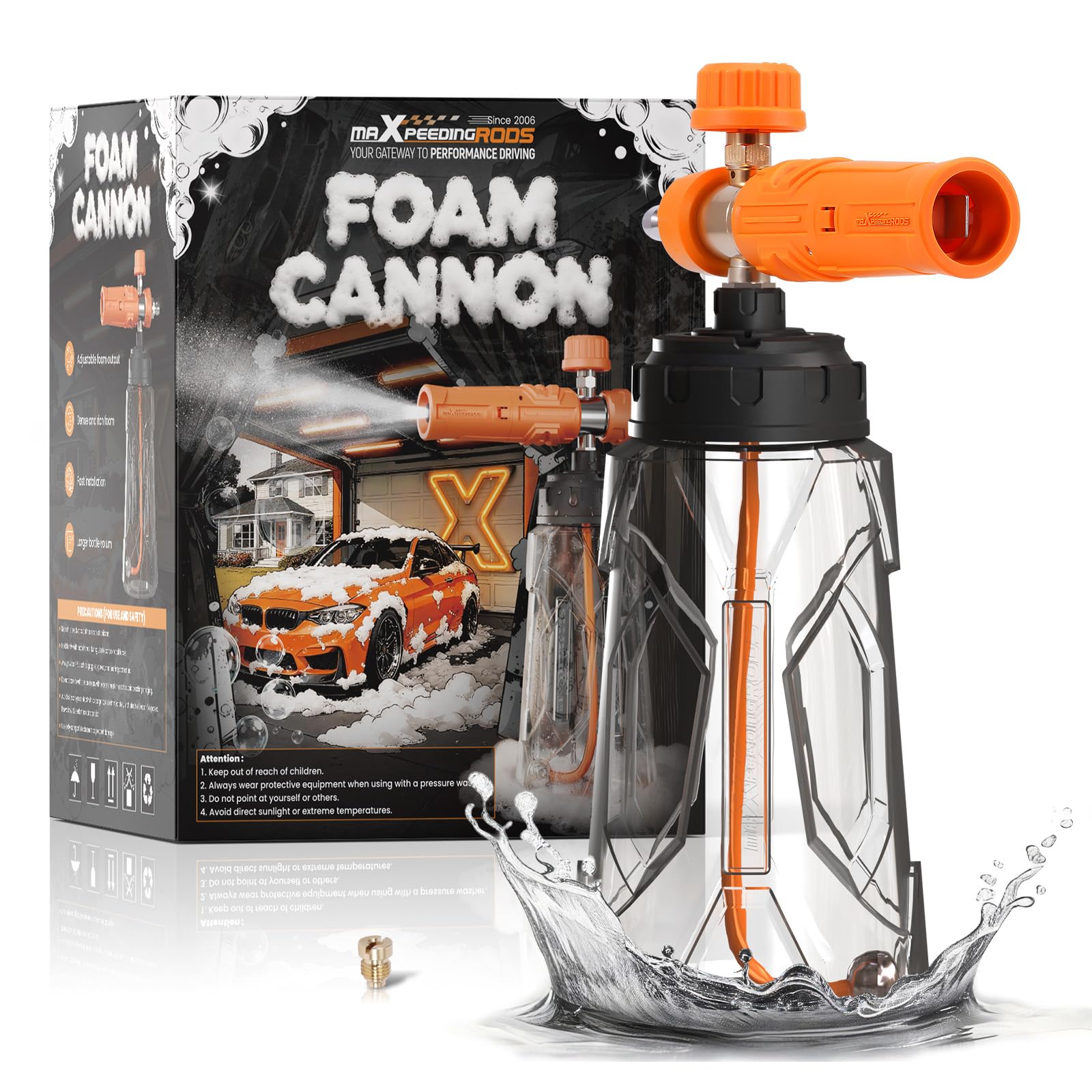 Amazon.com: maXpeedingrods Foam Cannon for Pressure Washer, Wide